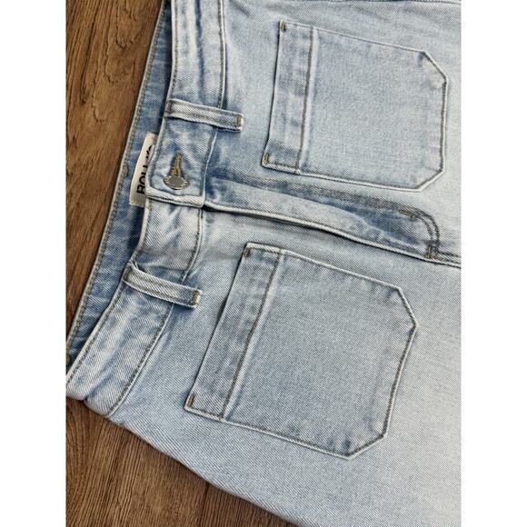 Rolla’s Sailor High Rise Wide Leg Ankle Length Jeans, Light Blue Wash, Sz 26 - Picture 2 of 4